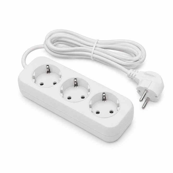 Удлинитель бытовой WYP10-10-03-D15-Z-G, шт WYP10-10-03-D15-Z-G для моделей iek